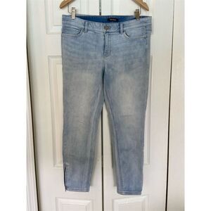 White House Black Market Women's Size 10 Blue Skinny Crop Jeans